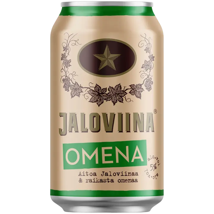 Jaloviina Omena 5% 33cl CAN｜Jaloviina 苹果 5% 33cl 罐装