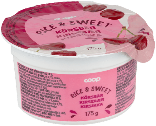Coop riisivälipala kirsikka 175 g