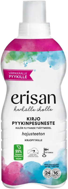 Erisan 无香型彩色衣物洗衣液 850ml｜Erisan Hajusteeton Kirjo Pyykinpesuneste 850ml