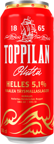 Toppilan Helles olut 5,1% 0,5 l