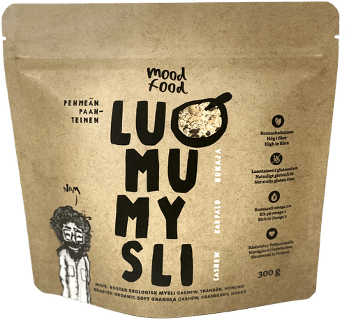 Moodfood Luomumysli Cashew, Karpalo, Hunaja｜Moodfood 有机麦片（腰果、蔓越莓、蜂蜜）
