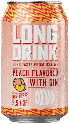 OLVI Long drink 桃味5.5% 0.33升罐
