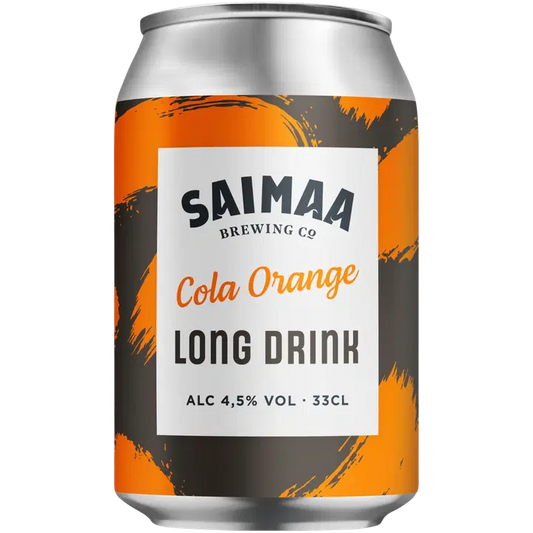 Saimaa Long Drink Cola Orange 4,5% 0,33l tölkki｜Saimaa Long Drink 可乐橙 4.5% 0.33l 罐装