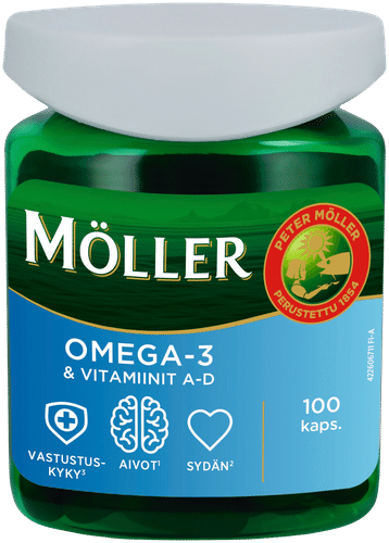 Möller Omega-3胶囊及维生素A-D 90克/100粒