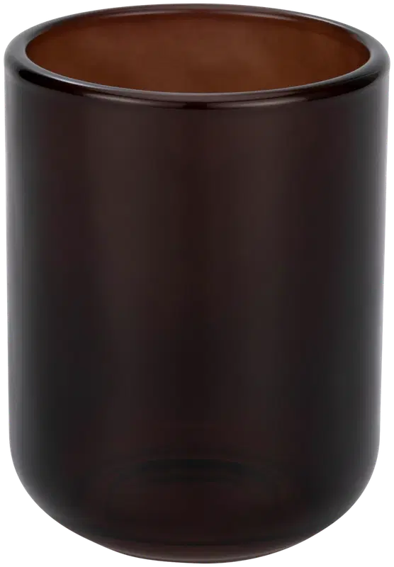 House 牙刷杯 玻璃 棕色