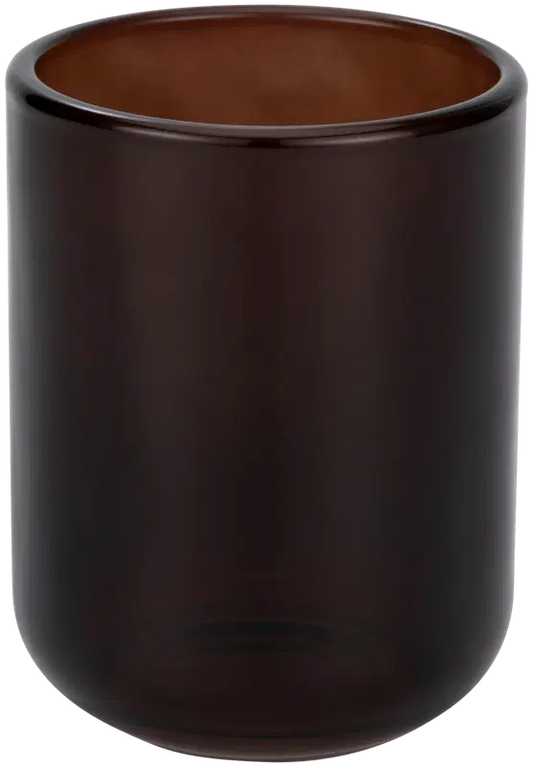 House 牙刷杯 玻璃 棕色