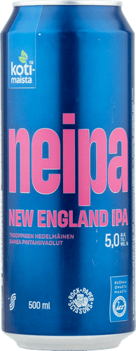 Kotimaista NEIPA olut 5,0 % 0,5l tlk