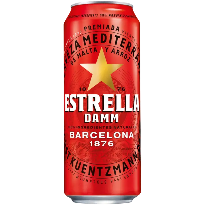 Estrella Damm Barcelona 4,6% 0,5l oluttölkki｜Estrella Damm 巴塞罗那 4.6% 0.5l 饮料罐