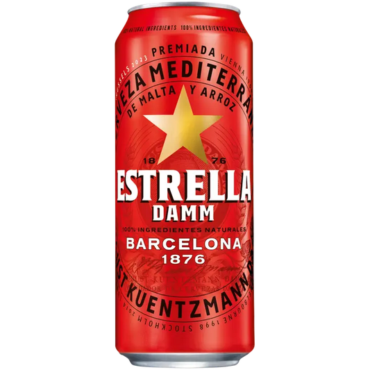 Estrella Damm Barcelona 4,6% 0,5l oluttölkki｜Estrella Damm 巴塞罗那 4.6% 0.5l 饮料罐
