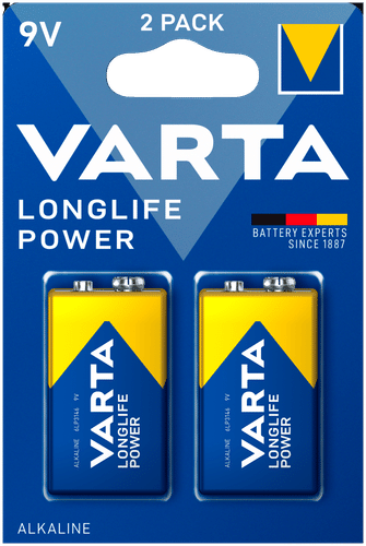 Varta Longlife Power 9V 电池 2节装