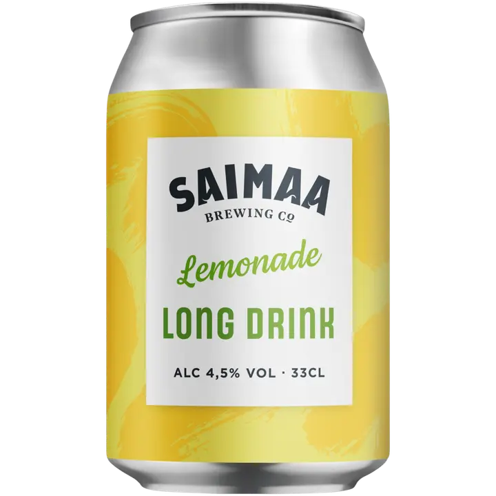 Saimaa Long Drink 柠檬水 4.5% 0.33l 罐装｜Saimaa Long Drink Lemonade 4,5% 0,33l tölkki