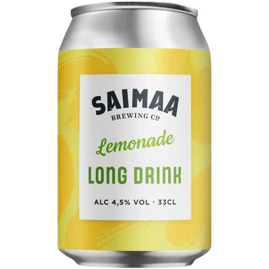 Saimaa Long Drink Lemonade 4,5% 0,33l tölkki｜Saimaa Long Drink 柠檬水 4.5% 0.33l 罐装