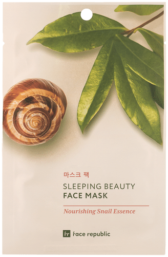 Face Republic 蜗牛精华滋养面膜 23 ml｜Face Republic Nourishing Snail Essence kangasnaamio kasvoille 23 ml