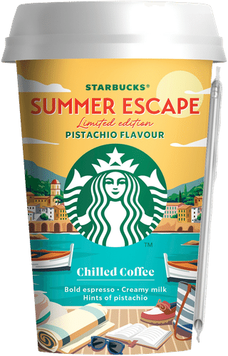Starbucks 220 ml Summer Escape Pistaasi jääkahvi maitokahvijuoma｜Starbucks 220 毫升 Summer Escape 开心果冰咖啡牛奶咖啡饮料