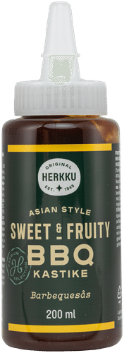 Herkku 烧烤甜果酱 200 ml｜Herkku BBQ Sweet & Fruity kastike 200 ml