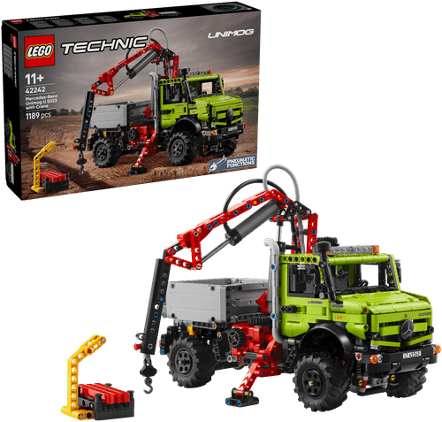 LEGO Technic 乐高® 机械组 42242 带起重机的梅赛德斯-奔驰 Unimog U 5023