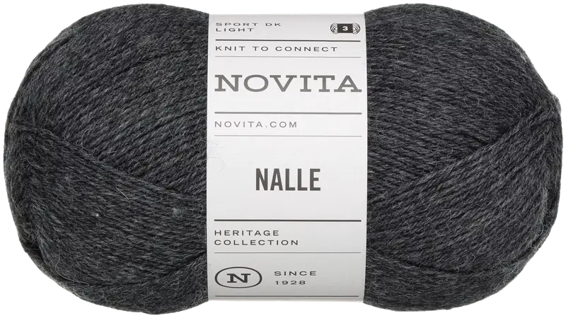 Novita Nalle线 100克 石墨灰 044｜Novita lanka Nalle 100g grafiitti 044