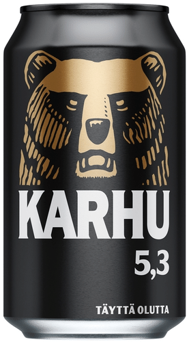 Karhu Lager olut 5,3 % tölkki 0,33 L