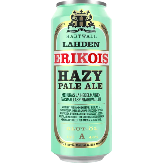 Lahden Erikois Hazy Pale Ale olut 4,8% 0,5 l｜Lahden Erikois 朦胧淡色艾尔饮料 4.8% 0,5 l