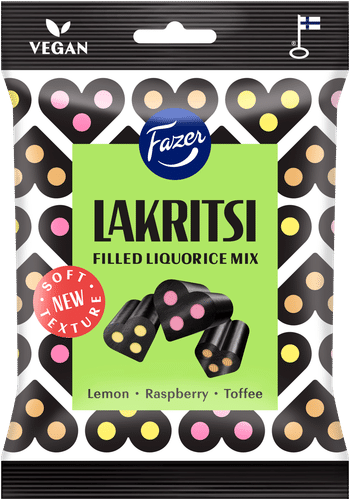 Fazer 甘草混合装 140g｜Fazer Lakritsi täytemix lakritsisekoitus 140g