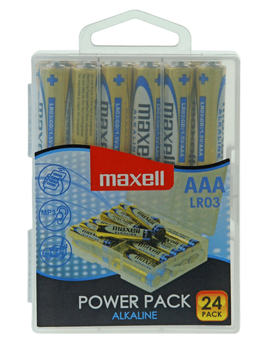 Maxell LR03 (AAA)电池，经济装 24 kpl