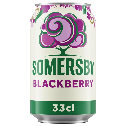 Somersby Blackberry siideri 4,5 til-% tölkki 0,33 L｜Somersby 黑莓苹果饮品 4.5 vol% 罐装 0,33 L