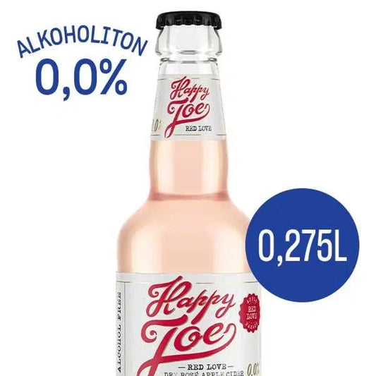 Happy Joe Red Love alkoholiton siideri 0% 0,275 l｜Happy Joe 红爱0度苹果饮品 0% 0,275 l