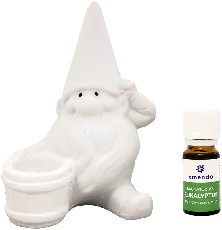 Emendo 桑拿小精灵白色款与桉树 10 ml｜Emendo Saunatonttu valkoinen ja eukalyptus 10 ml