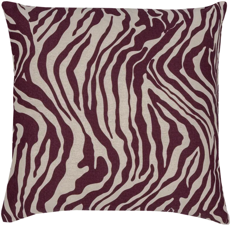 House 斑马纹装饰靠垫 45x45厘米 酒红色｜House sisustustyyny Zebra 45x45 cm burgundy