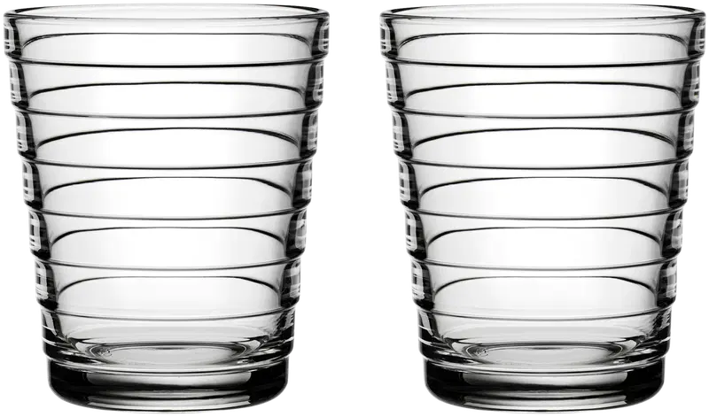 Iittala 艾诺·阿尔托水杯 22cl 2件 透明｜Iittala Juomalasi Aino Aalto 22cl 2 kpl kirkas