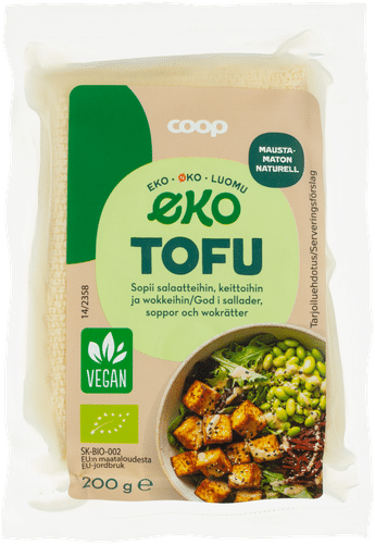 Coop 有机生态豆腐 200 g｜Coop Eko tofu luomu 200 g