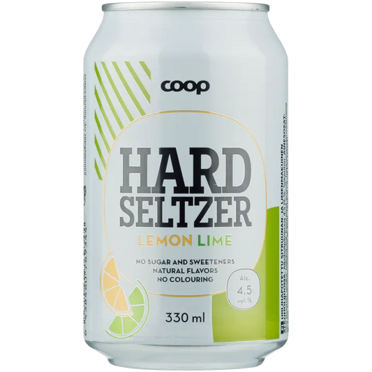 Coop Lemon-Lime 4,5% 330ml hard seltzer｜Coop 柠檬青柠 4.5% 330ml 硬苏打水
