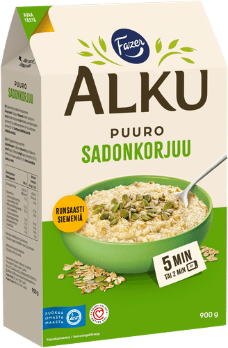 Fazer Alku Sadonkorjuupuuro 900 g｜Fazer Alku 丰收粥 900 g
