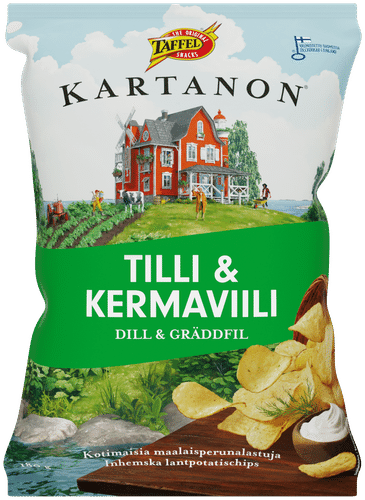 Taffel Kartanon 莳萝酸奶油味薯片 180g
