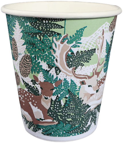 Huhtamaki 纸板咖啡杯 50x250ml 森林秘境