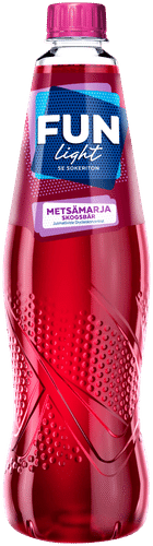 FUN Light metsämarjanmakuinen juomatiiviste 1,0l｜Fun Light 森林浆果风味浓缩饮料 1,0l