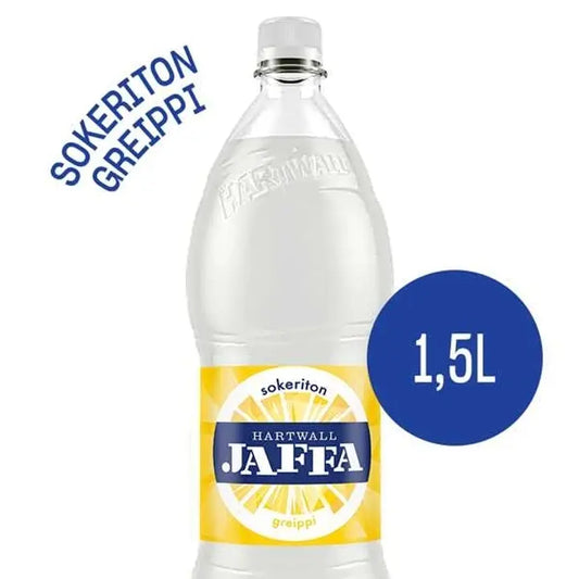 Hartwall Jaffa Greippi Sokeriton virvoitusjuoma 1,5 l｜Hartwall Jaffa 柚子无糖软饮料 1,5 l