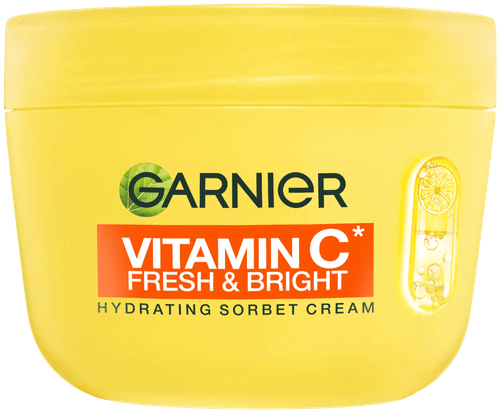 Garnier SkinActive 卡尼尔维C焕亮保湿面霜 85 g｜Garnier Vitamin C* Fresh & Bright Hydrating Sorbet Cream 85 g
