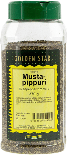 Golden Star 370克黑胡椒碎｜Golden Star 370g Mustapippurirouhe