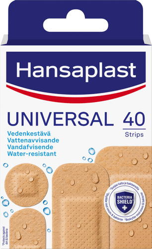 Hansaplast 40片通用防水创可贴，4种尺寸