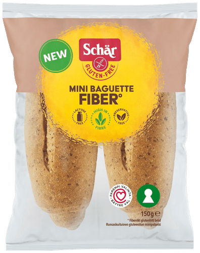 Schär Minipatonki kuitu 150g/2kpl｜Schär 迷你高纤法棍 150g/2个装