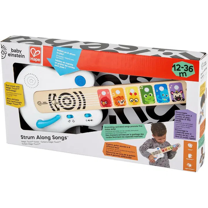 HAPE Taikakitara Baby Einstein, taaperon ensi soitin, ikäsuositus 1+.｜Hape 神奇吉他小爱因斯坦，幼儿的第一件乐器，年龄推荐1+。