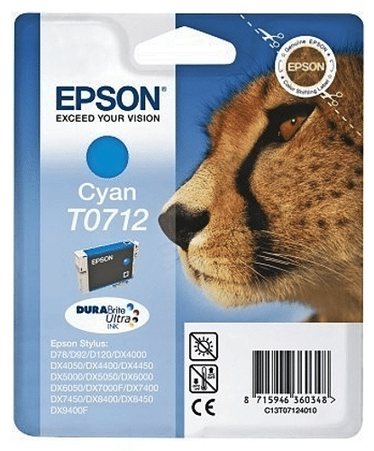 Epson 青色墨盒 T0712