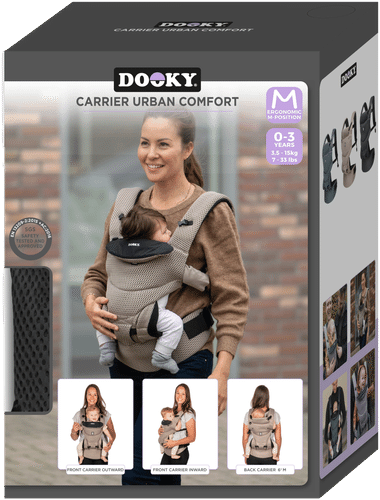 Dooky 城市黑色婴儿背带｜Dooky kantoreppu carrier urban black