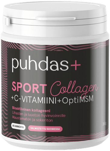 Puhdas+ 运动胶原蛋白与维生素C与OptiMSM 260g