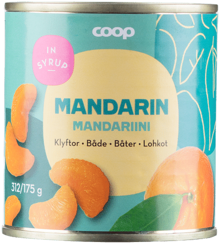 Coop 橘子瓣（糖水浸） 312/175 g｜Coop mandariinilohkot sokeriliemessä 312/175 g