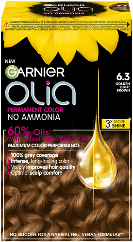Garnier Olia 6.3 金色浅棕色持久染发剂 174ml