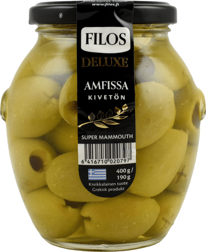 Filos 豪华 400/190g 去核绿橄榄 安菲萨 特大