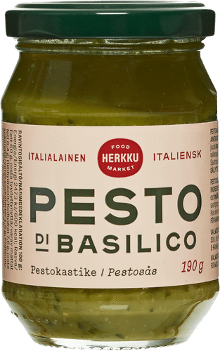 Herkku 罗勒香蒜酱 190 g｜Herkku Pesto Di Basilico pestokastike 190 g