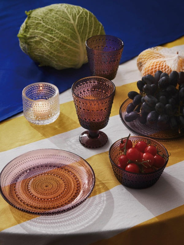 Iittala 露珠盘子 17厘米 石楠色｜Iittala Kastehelmi lautanen 17 cm kanerva